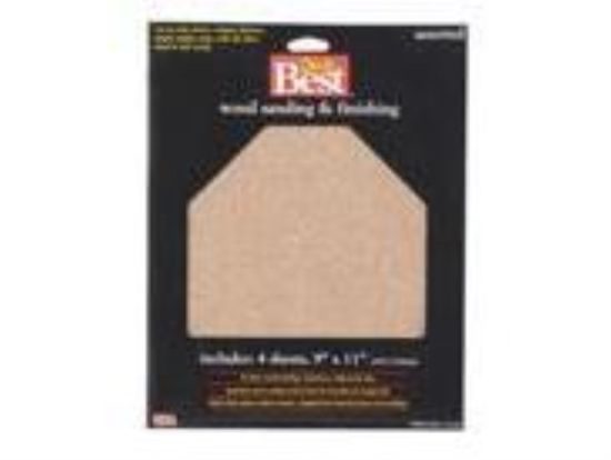 Do it Best Bare Wood 9 In. x 11 In. 220/150/100/60 Grit Assorted Grade Sandpaper (5-Pack)