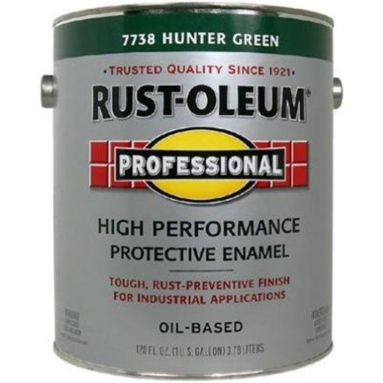Rust-Oleum Professional Oil Based Gloss Protective Rust Control Enamel, Hunter Green, 1 Gal.
