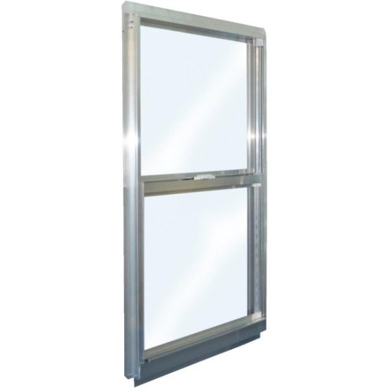 Croft Series 90 35 In. W. x 59 In. H. Mill Finish Aluminum Single Hung Window
