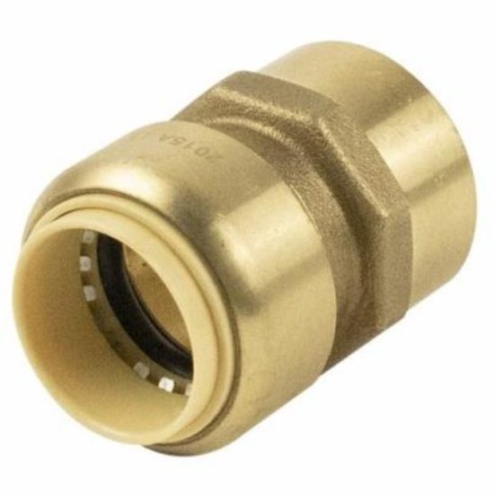 ProLine 3/4 In. x 3/4 In. FPT Brass Push Fit Adapter