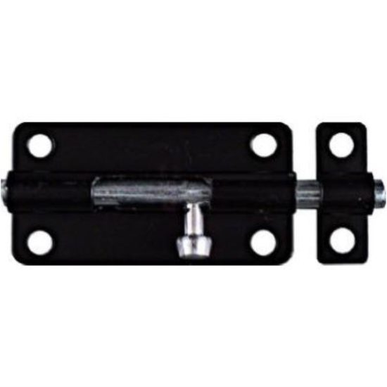National 4 In. Black Steel Door Barrel Bolt