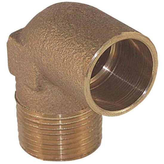 NIBCO 1/2 In. CxM 90 Deg. Copper Elbow (1/4 Bend)