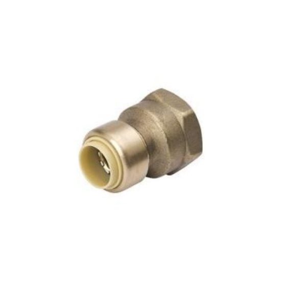 ProLine 1/2 In. x 3/4 In. FPT Brass Push Fit Adapter