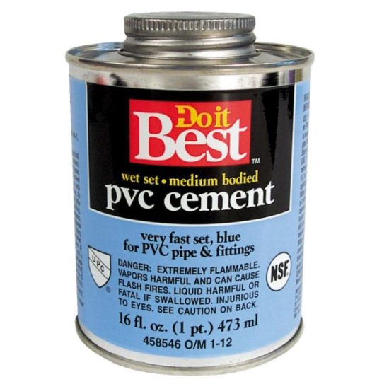 Do it Best 16 Oz. Medium Bodied Blue PVC Cement