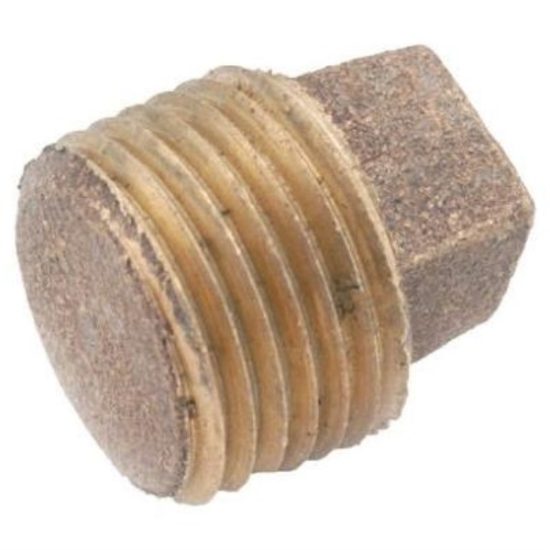 Anderson Metals 1/8 In. Red Brass Threaded Cored Pipe Plug