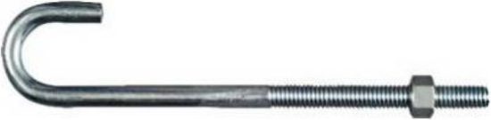 National 3/8 In. x 7 In. Zinc J Bolt