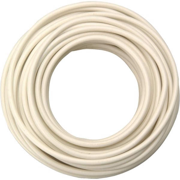 ROAD POWER 7 Ft. 10 Ga. PVC-Coated Primary Wire, White