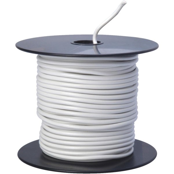 ROAD POWER 100 Ft. 14 Ga. PVC-Coated Primary Wire, White