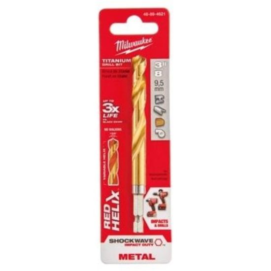Milwaukee SHOCKWAVE Impact Duty 3/8 In. Titanium Hex Shank Drill Bit