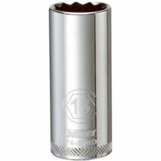 Metric Deep Socket, 12-Point, 3/8-In. Drive, 18mm
