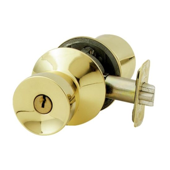 Schlage Bell Polished Brass Entry Door Knob