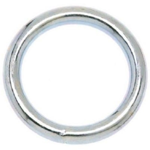 Campbell 1-1/2 In. Nickel-Plated Welded Metal Ring