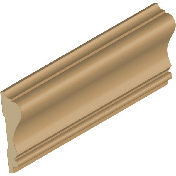 WM390 2-5/8" X 5/8" X 15' CHAIR RAIL MOULDING A GRADE