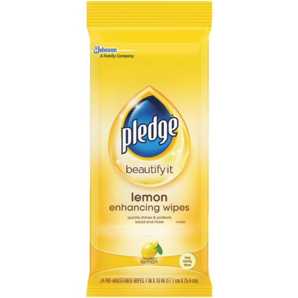 Pledge Expert Care Lemon Furniture Polish Wipes (24-Count)