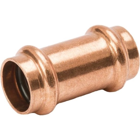 NIBCO 1/2 In. x 1/2 In. Press Copper Coupling without Stop