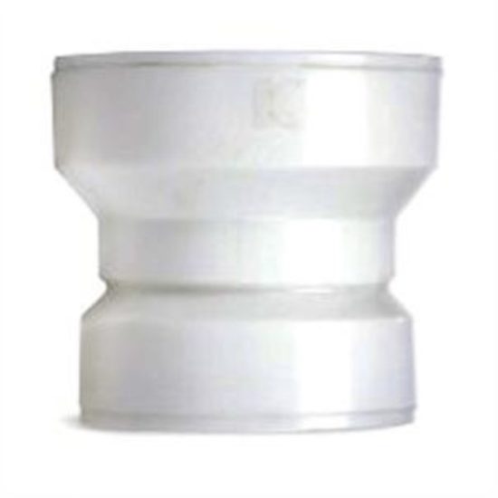 Keeney Insta-Plumb 1-1/2 In. x 1-1/2 In. White Plastic Trap Waste Adapter