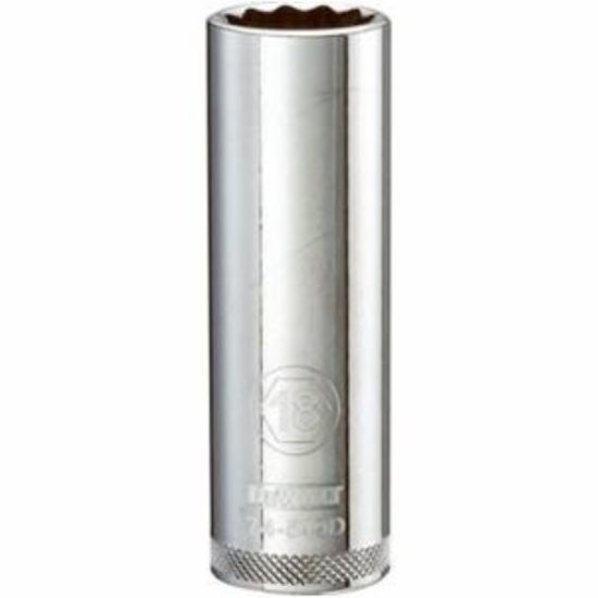 Metric Deep Socket, 12-Point, 1/2-In. Drive, 18mm