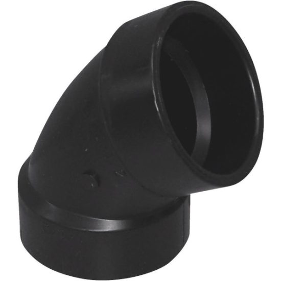 Charlotte Pipe 3 In. Hub x Hub 60 Deg. ABS Elbow (1/6 Bend)
