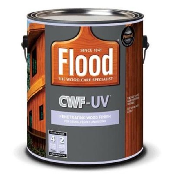 Flood CWF-UV Oil-Modified Fence Deck and Siding Wood Finish, Redwood, 1 Gal.