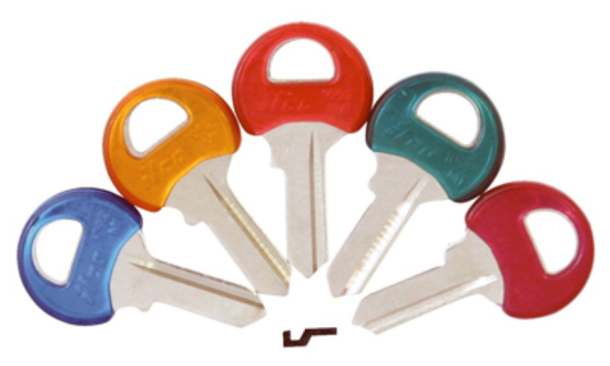ILCO Master Assorted Colors Coated Padlock Key, M1PC / M1-PC ASST (5-Pack)