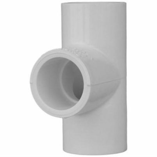 Charlotte Pipe 2 In. A x 2 In. B x 1 In. C Schedule 40 Pressure Reducing PVC Tee