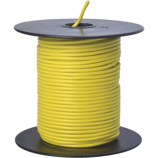 ROAD POWER 100 Ft. 18 Ga. PVC-Coated Primary Wire, Yellow