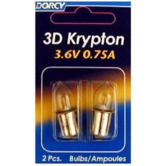 Dorcy 3D Krypton 3.6V Flashlight Bulb (2-Pack)