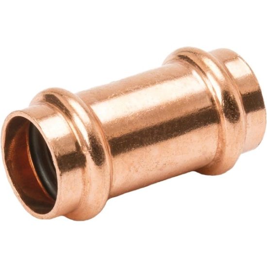NIBCO 1/2 In. x 1/2 In. Press Copper Coupling with Stop