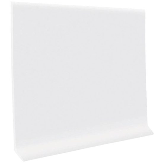 Roppe 4 In. x 20 Ft. Roll Snow White Vinyl Self-Stick Wall Cove Base