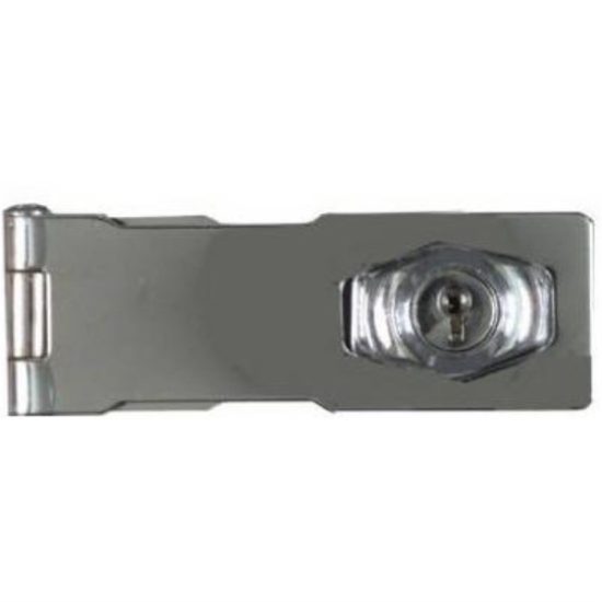 National 4-1/2 In. Keyed Different Hasp Lock