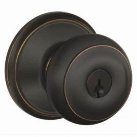 Schlage Georgian Aged Bronze Entry Door Knob