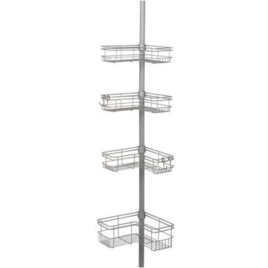 Zenith Zenna Home Metal 12 In. x 97 In. Shower Caddy