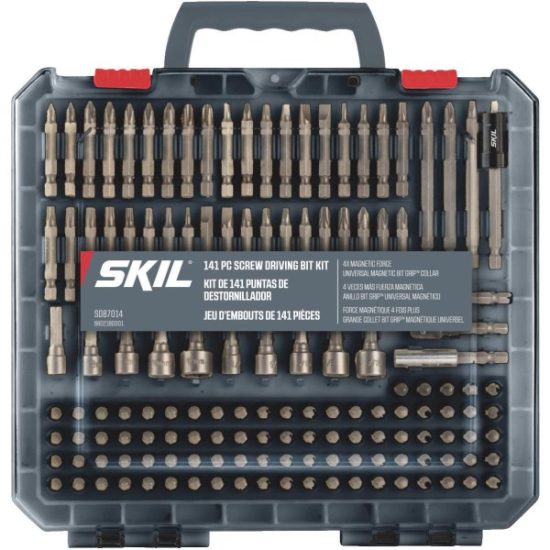 SKIL 141-Piece Screwdriver Bit Set with Bit Grip Magnetic Bit Collar