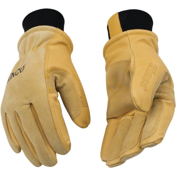 Kinco Men's Large Premium Suede Pigskin Winter Work Glove