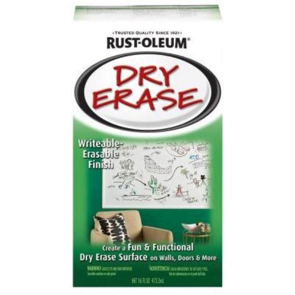 Rust-Oleum Quart White Satin Dry Erase Paint