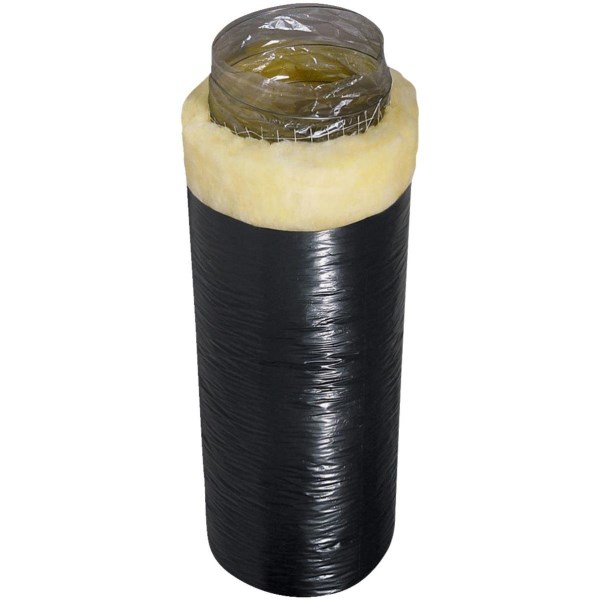 Dundas Jafine 4 In. I.D. x 25 Ft. R4.2 Black Jacket Flexible Insulated Ducting