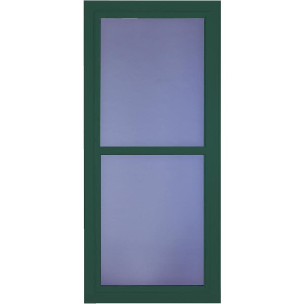 Larson Easy Vent 146 Series 36 In. W x 81 In. H x 1-7/8 In. Thick Green Full View Aluminum Storm Door