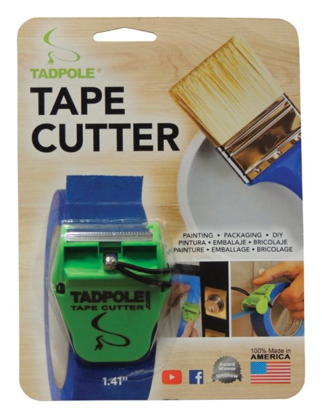 Tadpole 1-1/2 in. W x 2 inch L Tape Cutter Green