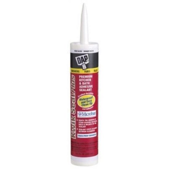 DAP Kwik Seal Plus 10.1 Oz. Brighter White Premium Kitchen & Bath Adhesive Sealant