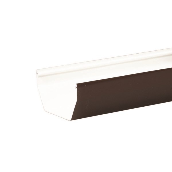 Amerimax 5 In. Contemporary Brown Vinyl Gutter 10 Ft.