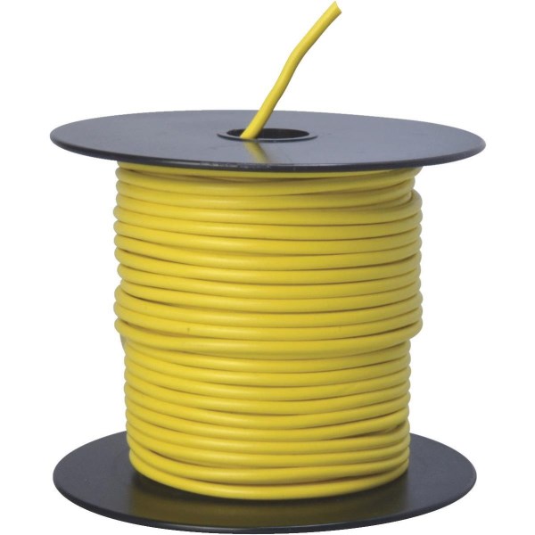 ROAD POWER 100 Ft. 14 Ga. PVC-Coated Primary Wire, Yellow