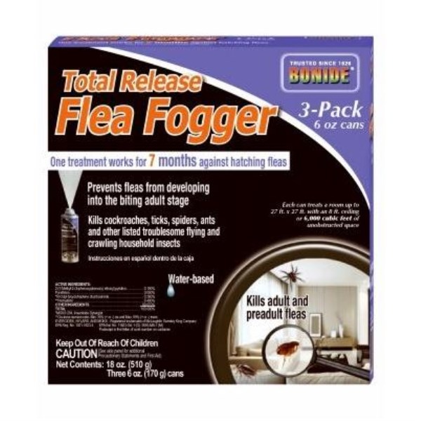 Bonide Revenge Flea 6 Oz. Indoor Insect Fogger (3-Pack)