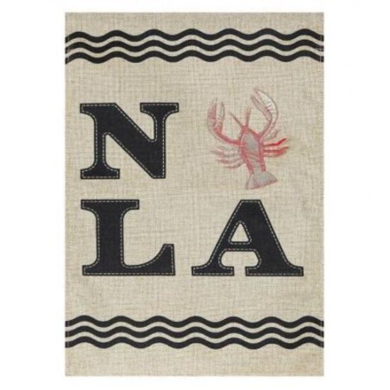 Evergreen Flag & Garden Nola Crawfish 2-Sided Polyester 1'6 x 1 ft. Garden Flag